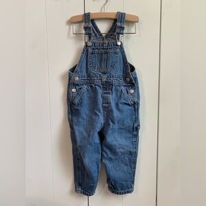 Vintage Faded Glory Carpenter Denim Overalls Kids Baby Size 24 Months‎